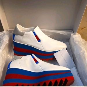 Stella McCartney 8.5 designer platform shoes